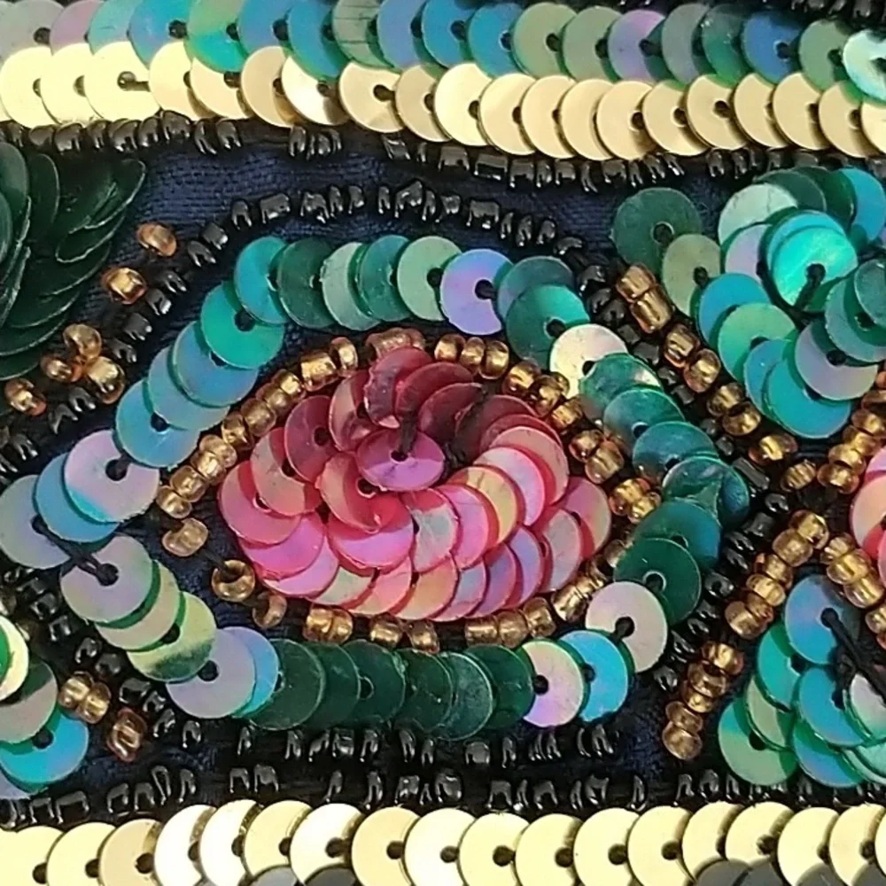 Papell Boutique Evening Beaded Sequins Jacket Vintage S - Picture 12 of 12